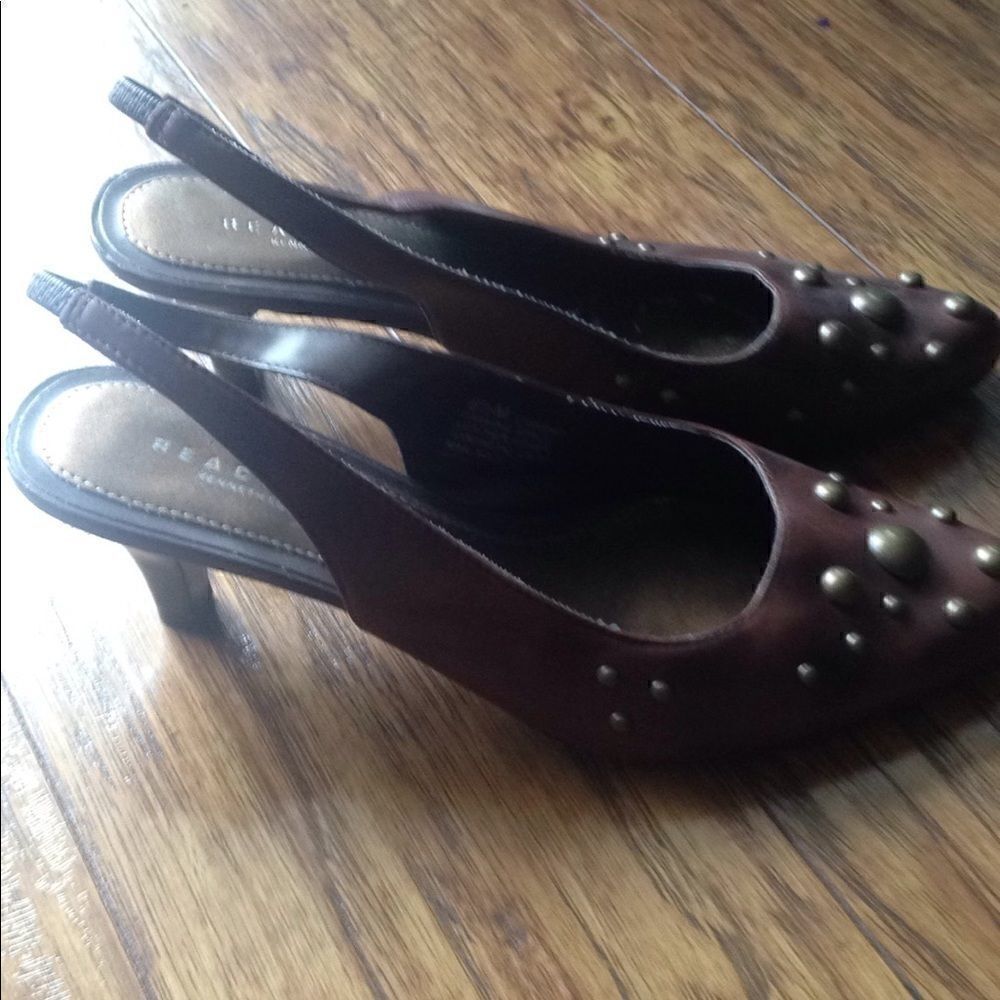 Kenneth Cole Reaction leather heels 6.5